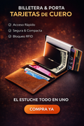 BILLETERA PORTA TARJETAS CON PROTECCIÓN RFID